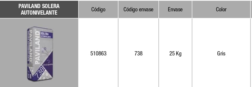 SOLERA AUTONIVELANTE